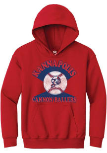 Summit Sportswear Kannapolis Cannon Ballers Youth Red Soft Arch Long Sleeve Hoodie
