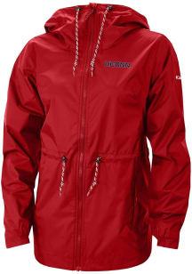 Columbia UConn Huskies Womens Red Heat Seal Lily Park Light Weight Jacket