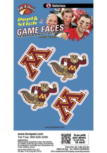Minnesota Golden Gophers 4pk Waterless Tattoo