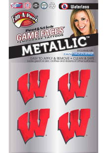 Wisconsin Badgers Metallic Tattoo