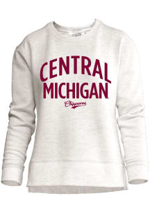 Central Michigan Chippewas Womens Oatmeal Unity Crew Sweatshirt