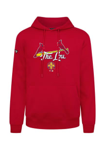 Levelwear St Louis Cardinals Mens Red Podium City Connect Splash Long Sleeve Hoodie