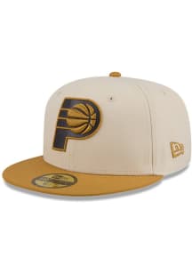 New Era Indiana Pacers Mens White 2T Color Pack 59FIFTY Fitted Hat