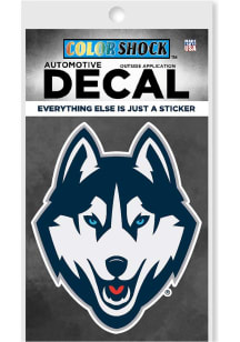 UConn Huskies Mascot Auto Decal - Navy Blue