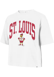 Fredbird  47 St Louis Cardinals Womens White Mascot City Reed Short Sleeve T-Shirt