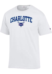 Champion Charlotte Hornets White Arch Mascot Short Sleeve T Shirt