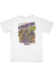 B-Unlimited K-State Wildcats White Hometown Comfort Colors Pocket Short Sleeve T Shirt