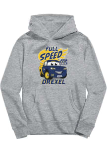 Vive La Fete Drexel Dragons Youth Grey Full Speed Long Sleeve Hoodie