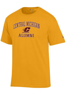 Champion Central Michigan Chippewas Gold Mascot Alumni Jersey Short Sleeve T Shirt