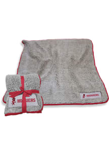 Indiana Hoosiers Vintage Frosty Fleece Blanket - Crimson