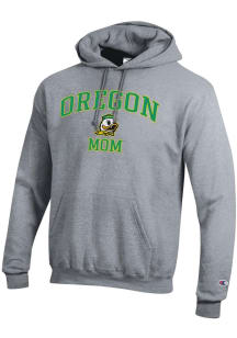 Champion Oregon Ducks Mens Grey Mom Powerblend Long Sleeve Hoodie