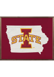 Iowa State Cyclones 10x8 Sign - Cardinal