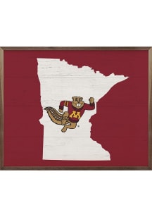 Minnesota Golden Gophers 10x8 Sign - Maroon