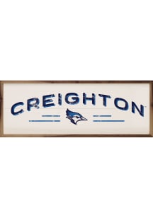 Creighton Bluejays 24x8 Sign - White
