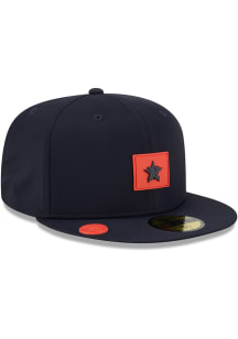 New Era Houston Astros Mens Navy Blue 2026 Clubhouse 59FIFTY Fitted Hat
