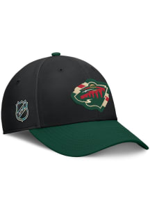 Minnesota Wild Mens Black 2026 NHL Draft 2T Stretch Flex Hat