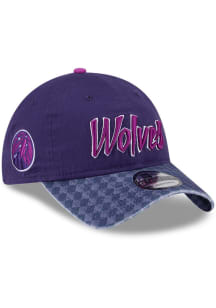 New Era Minnesota Timberwolves 2025 City Edition 9TWENTY Adjustable Hat - Purple