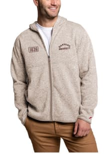 Harvard Crimson Mens Brown Arch Team Name Light Weight Jacket