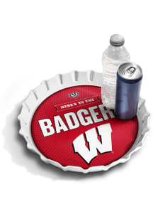 Wisconsin Badgers Bottle Cap Serving Tray