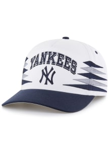 47 New York Yankees 2T Diamond Cut Hitch Adjustable Hat - White