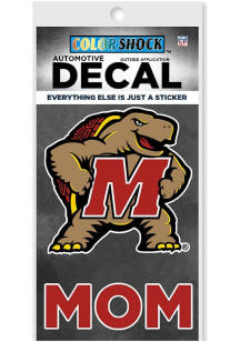 Maryland Terrapins Mom Auto Decal - Red