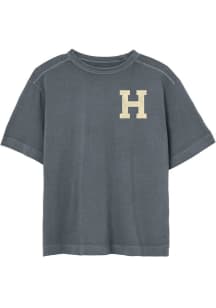 Harvard Crimson Grey Arch above H Short Sleeve Fashion T Shirt