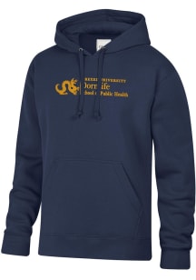 Drexel Dragons Mens Navy Blue DORNSIFE SCHOOL OF PUBLIC HEALTH Embroidered Long Sleeve Hoodie