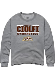 Isabella Ciolfi Western Michigan Broncos Mens Grey NIL Stacked Box Player Crew