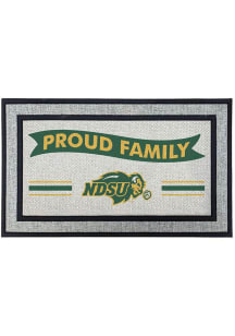 North Dakota State Bison Proud Family 18x30 Door Mat