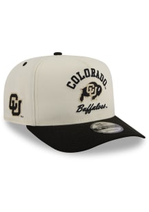 New Era Colorado Buffaloes Arched 9FIFTY A Frame Adjustable Hat - Ivory