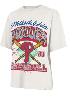 47 Philadelphia Phillies Womens White Stoney Clover Foundation Short Sleeve T-Shirt