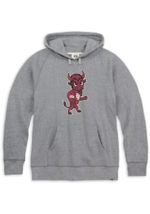 Rally Indiana Hoosiers Mens Grey Triblend Vintage Logo Fashion Hood