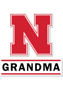 Nebraska Cornhuskers 3 Inch Grandma Auto Decal - Red