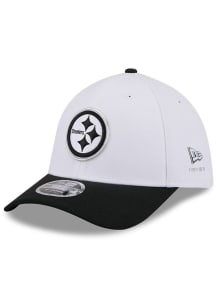 New Era Pittsburgh Steelers Mens White 2026 NFL Draft CW 39THIRTY M Crown Flex Hat