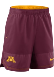 Nike Minnesota Golden Gophers Mens Maroon Dri-Fit Woven Shorts