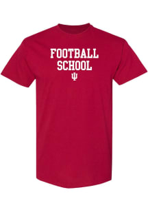 Indiana Hoosiers Crimson Football School Short Sleeve T Shirt