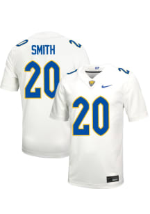 Synkwan Smith  Nike Pitt Panthers White Football Football Name And Number Football Jersey