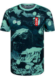 Nike KC Current Youth Teal S26 Prematch Short Sleeve T-Shirt