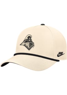 Nike Purdue Boilermakers Vintage 5 Panel Rope Adjustable Hat - Brown