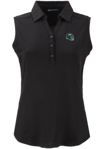 Cutter and Buck New York Jets Womens Black Helmet Forge Eco Polo Shirt