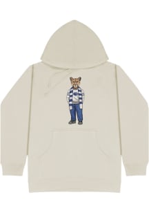 Crew Dog Penn State Nittany Lions Mens White Drawn Mascot Graphic Fashion Hood