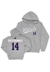 Jack Quetschenbach K-State Wildcats Mens Grey NIL Script Player Hood