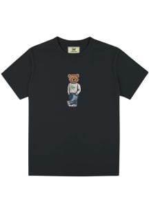 Crew Dog George Mason University Black Sweater Bear Short Sleeve Fashion T Shirt