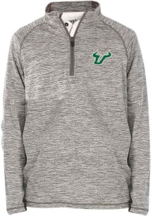 South Florida Bulls Youth Grey Mathew Long Sleeve Quarter Zip Shirt