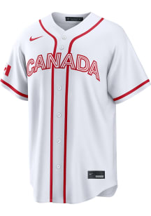 Nike Canada National Team Mens White World Baseball Classic Home Limited Baseball Jersey