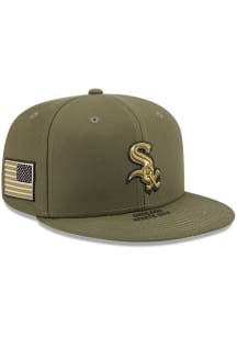 New Era Chicago White Sox Mens Olive 2026 MLB Armed Forces Day 59FIFTY Fitted Hat