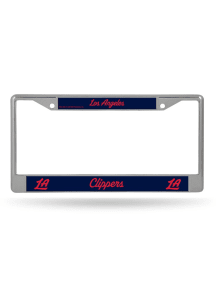 Los Angeles Clippers Secondary Chrome License Plate Frame - Silver