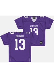 Rj Collins Jr.  Campus Ink K-State Wildcats Purple NIL Football Jersey