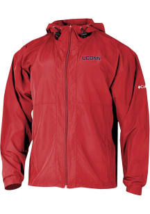 Columbia UConn Huskies Mens Red Prodigy Light Weight Jacket