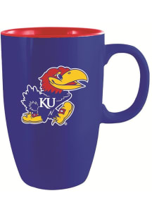 Kansas Jayhawks Tall Ceramic Mug - Blue